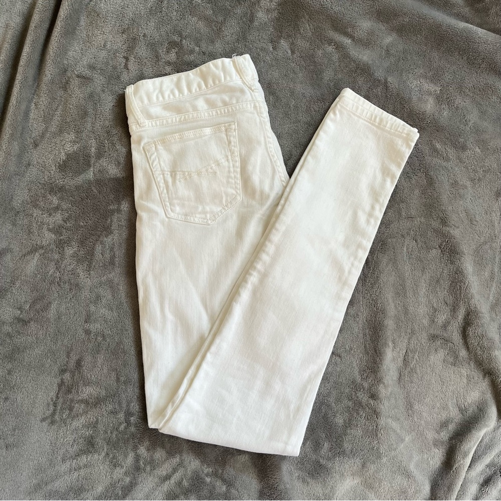 NWT 1969 Gap Always Skinny Skimmer White Jeans 24/00